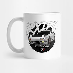 JDM RX-7 [FC] White Black Sun Edition Mug